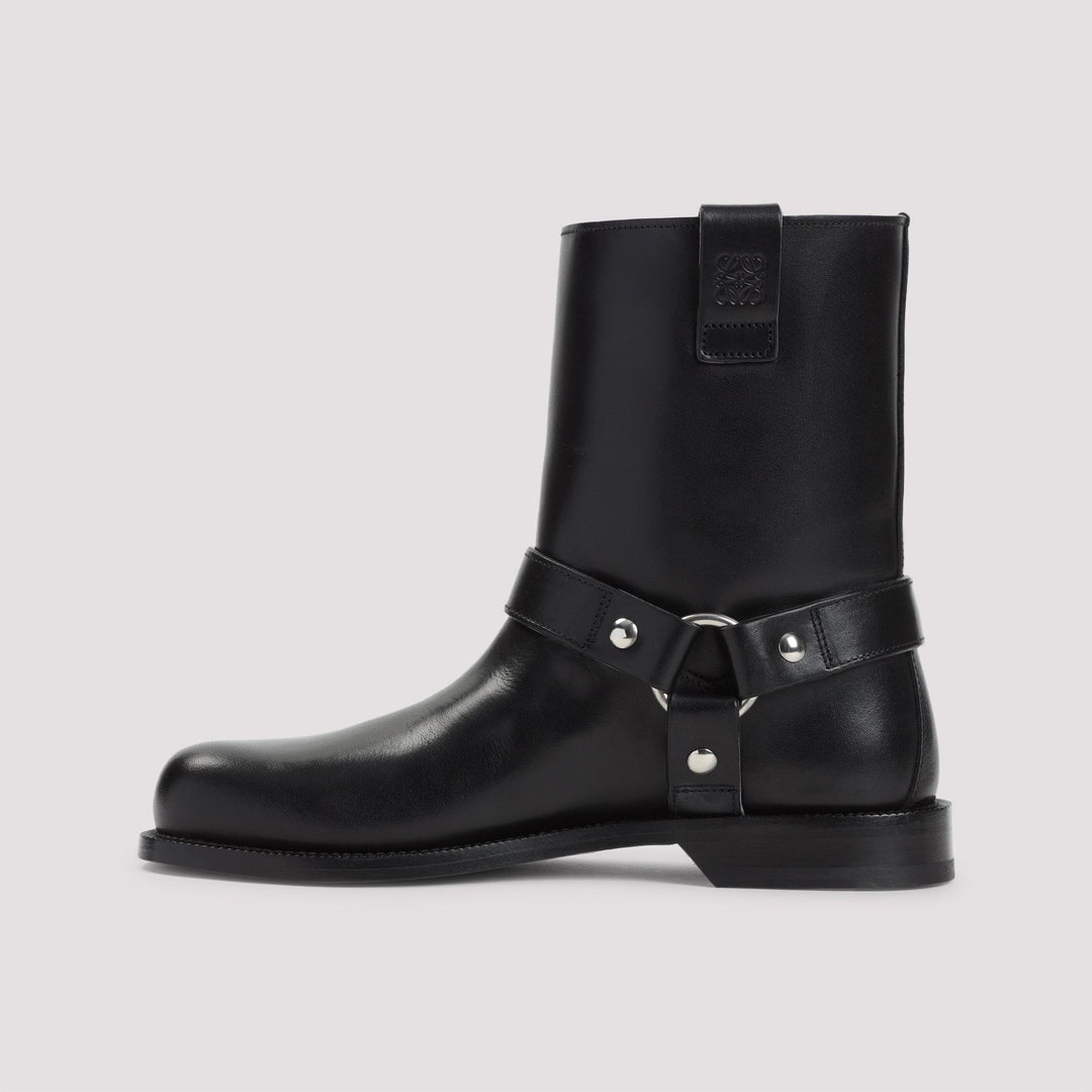 Loewe Campo Biker Shearling Boots Women