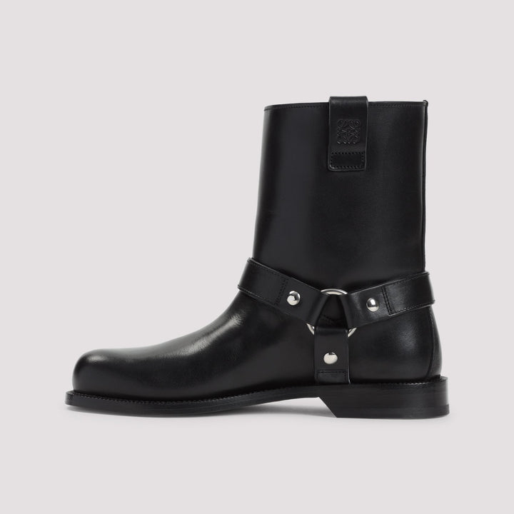 Loewe Campo Biker Shearling Boots Women