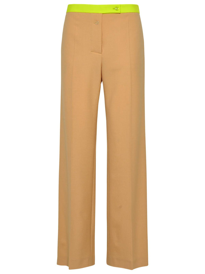 Off-White Beige Wool Blend Active Pants Women