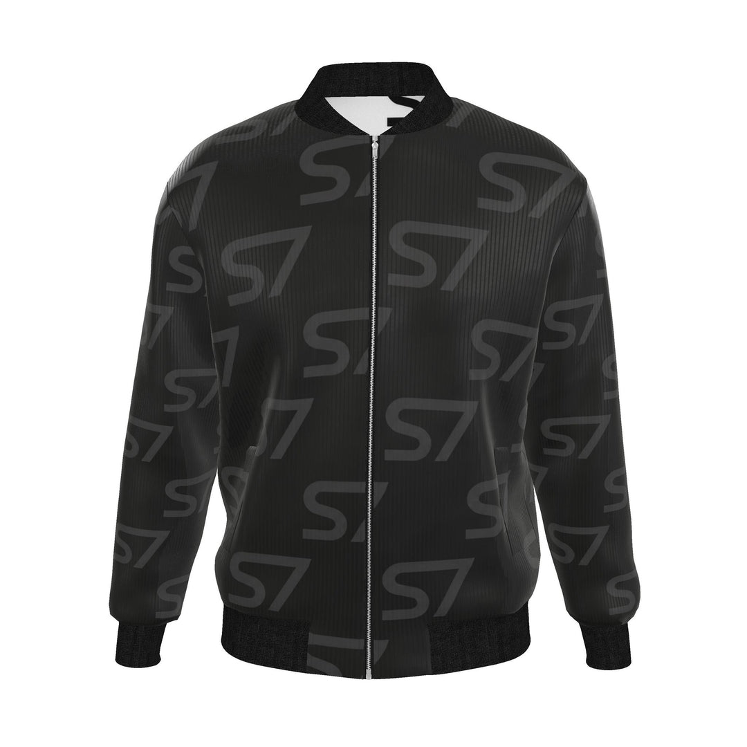 S7 Duality | Men’s Reversible Silk Monogram Bomber Jacket