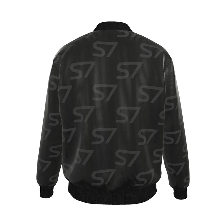 S7 Duality | Men’s Reversible Silk Monogram Bomber Jacket