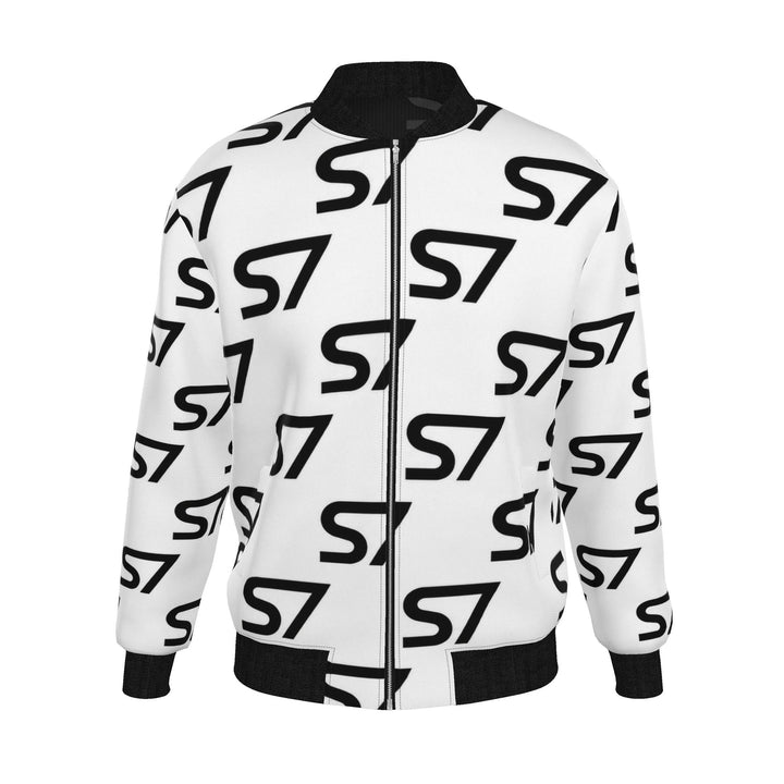 S7 Duality | Men’s Reversible Silk Monogram Bomber Jacket