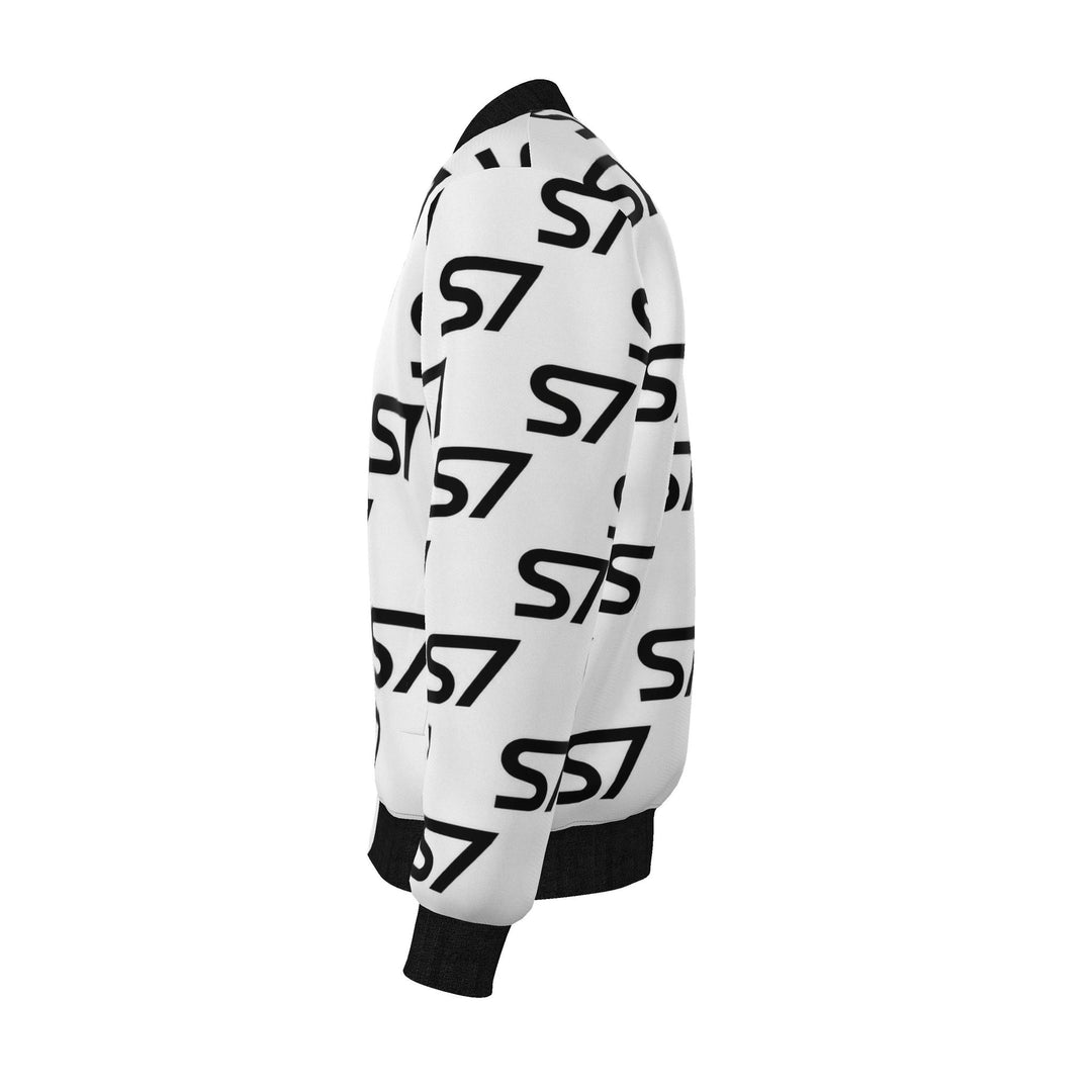 S7 Duality | Men’s Reversible Silk Monogram Bomber Jacket