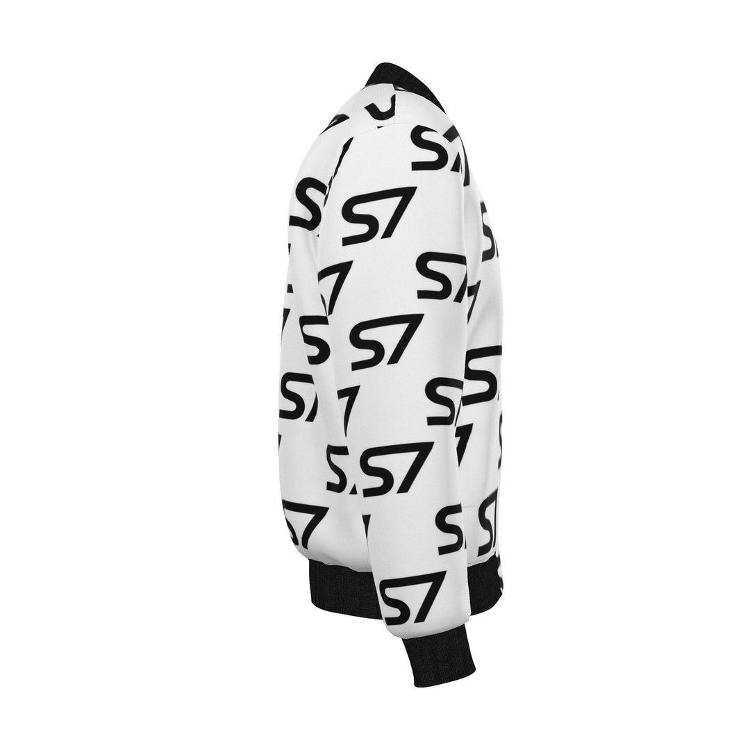 S7 Duality | Men’s Reversible Silk Monogram Bomber Jacket