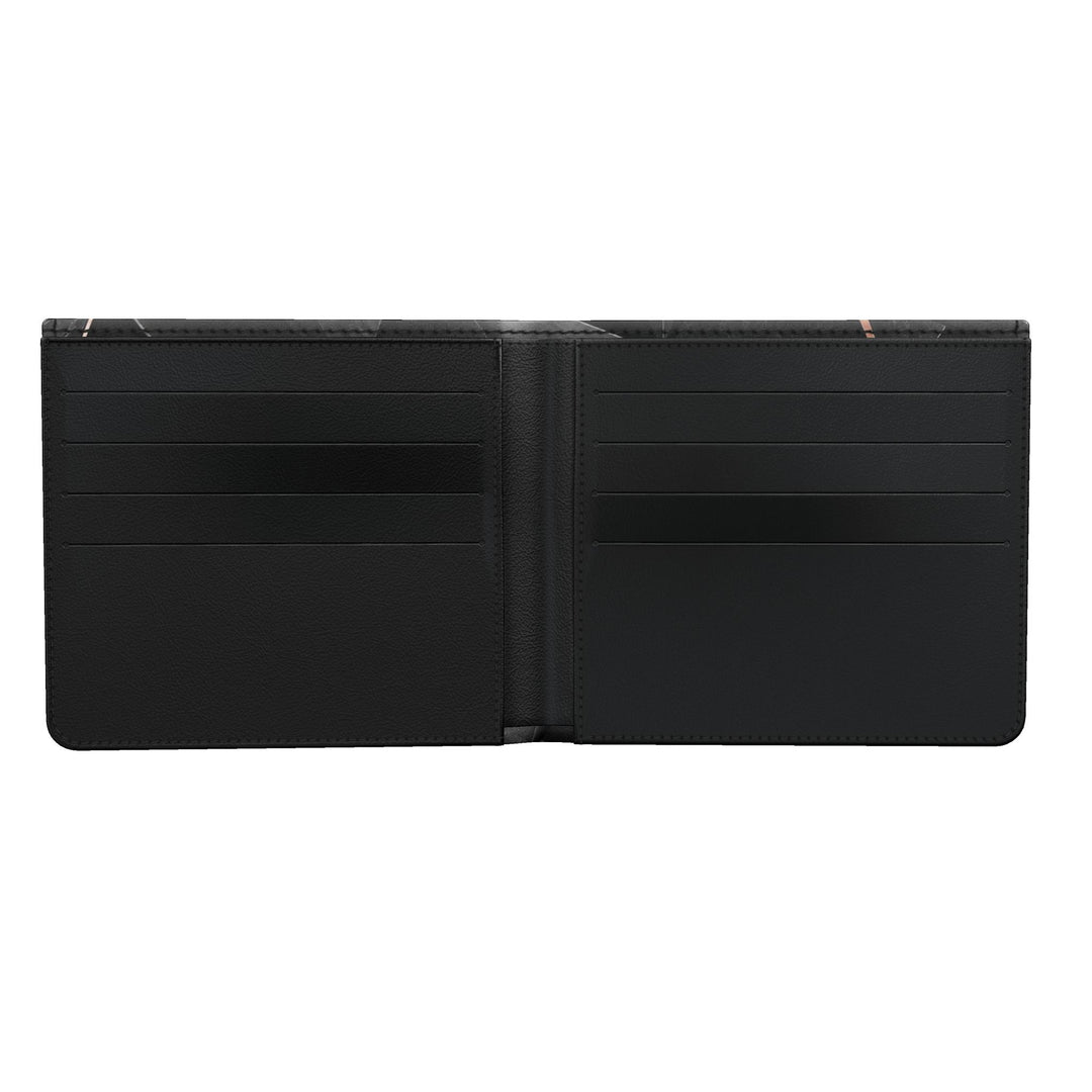 S7 Obsidian | Men’s Geometric Bifold Wallet with Printed Tin
