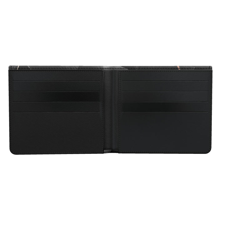S7 Obsidian | Men’s Geometric Bifold Wallet with Printed Tin