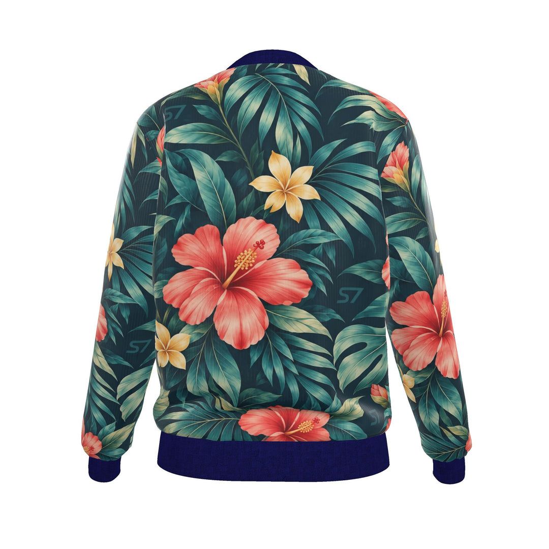S7 Caribbean Bloom | Women’s Reversible Silk Bomber