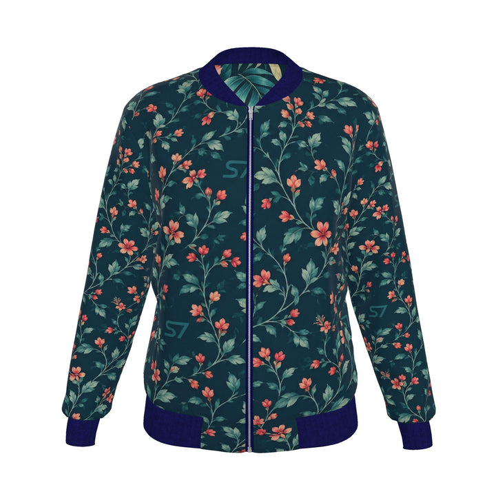 S7 Caribbean Bloom | Women’s Reversible Silk Bomber
