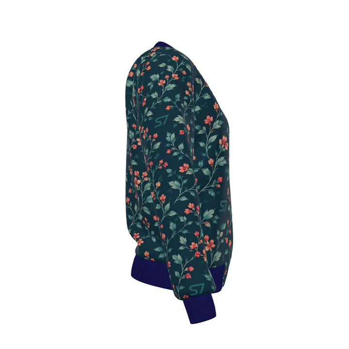 S7 Caribbean Bloom | Women’s Reversible Silk Bomber