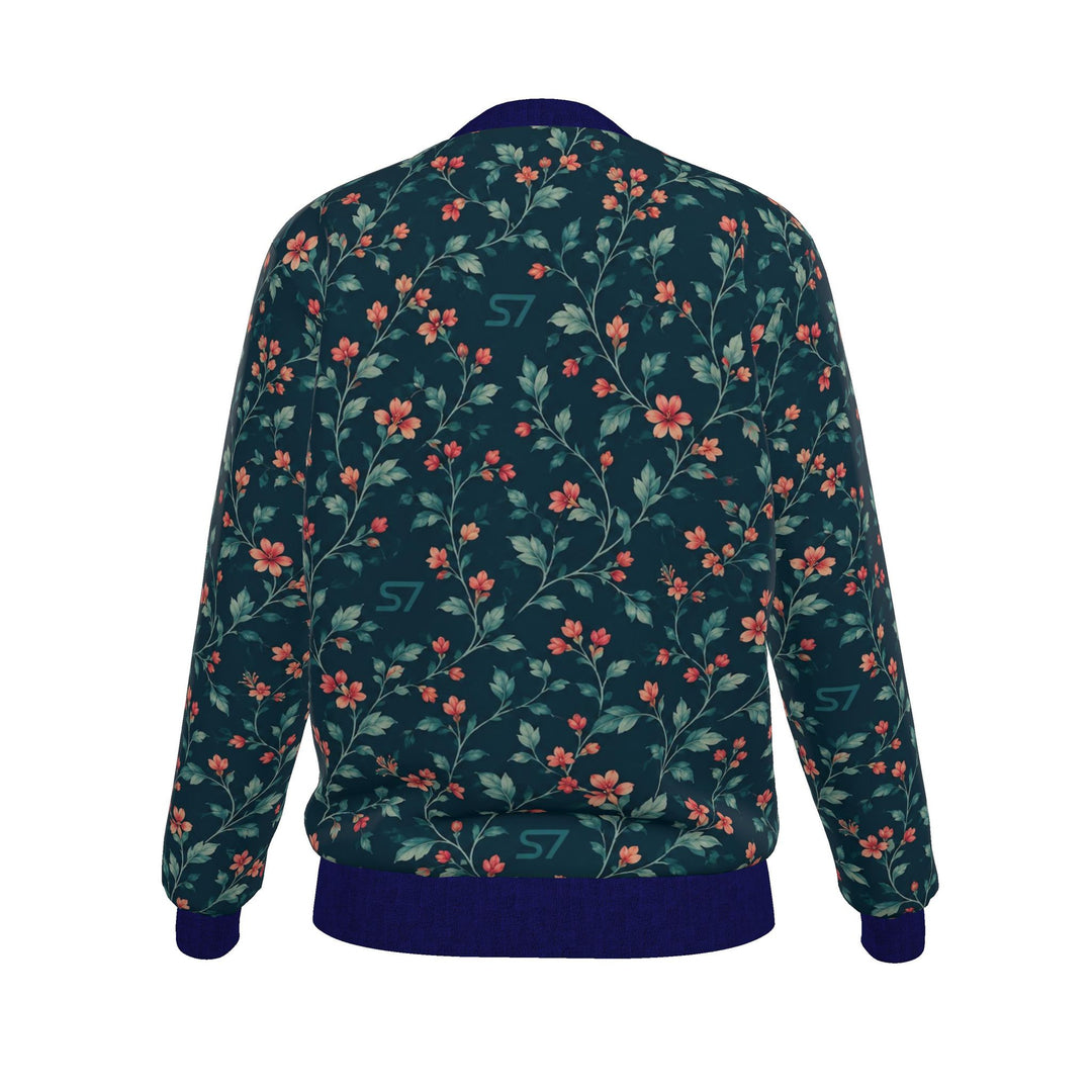 S7 Caribbean Bloom | Women’s Reversible Silk Bomber