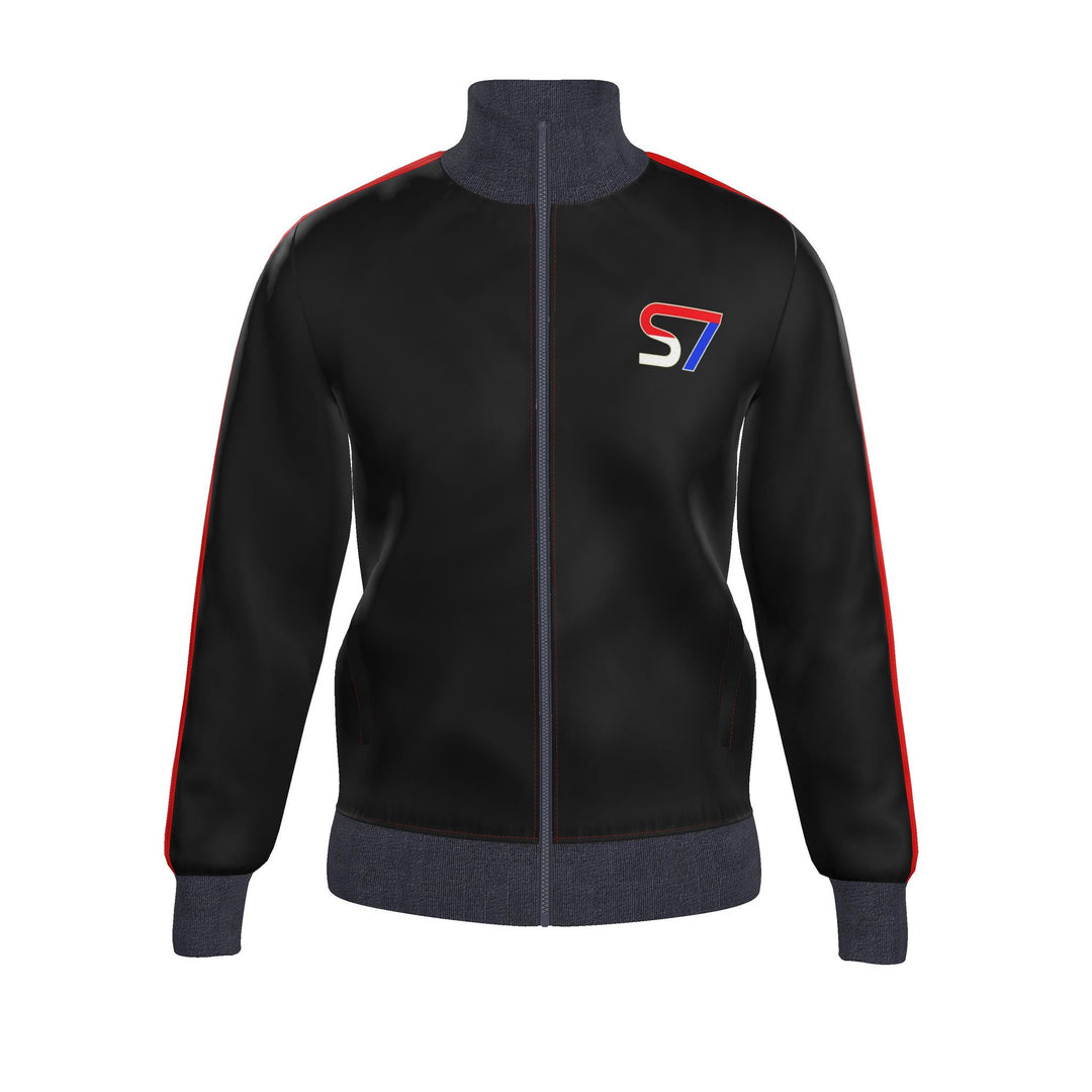 S7 Heritage Club Men’s Track Jacket | Black &amp; Red