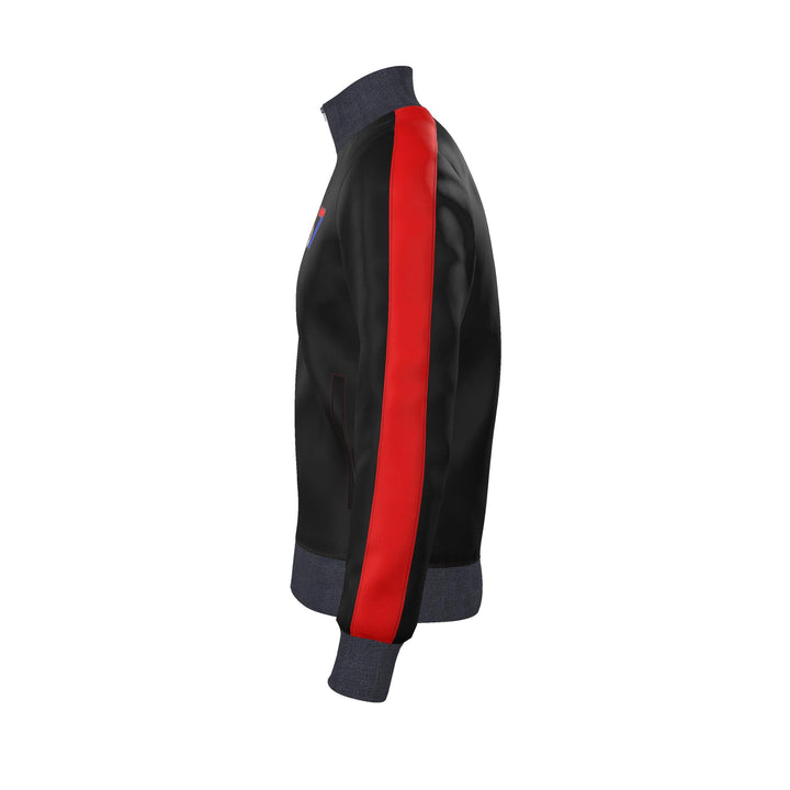 S7 Heritage Club Men’s Track Jacket | Black &amp; Red