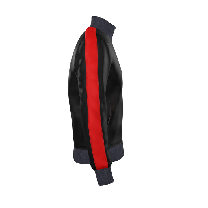 S7 Heritage Club Men’s Track Jacket | Black &amp; Red