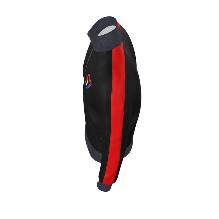 S7 Heritage Club Men’s Track Jacket | Black &amp; Red