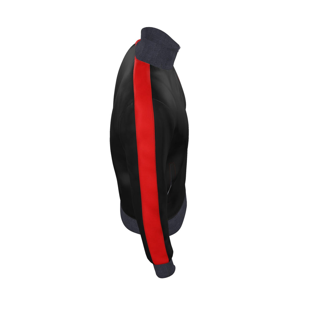 S7 Heritage Club Men’s Track Jacket | Black &amp; Red