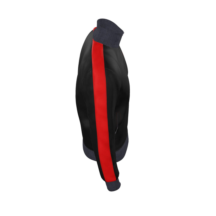 S7 Heritage Club Men’s Track Jacket | Black &amp; Red