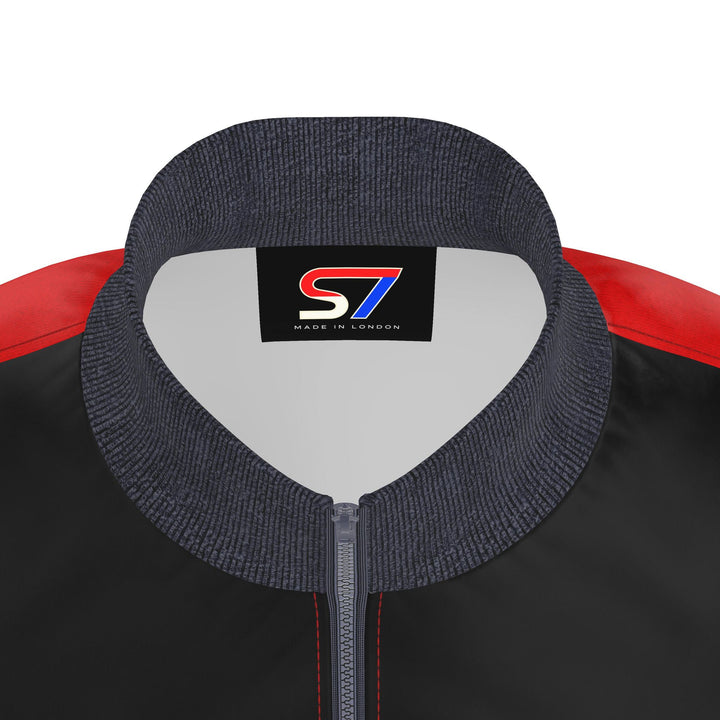 S7 Heritage Club Men’s Track Jacket | Black &amp; Red