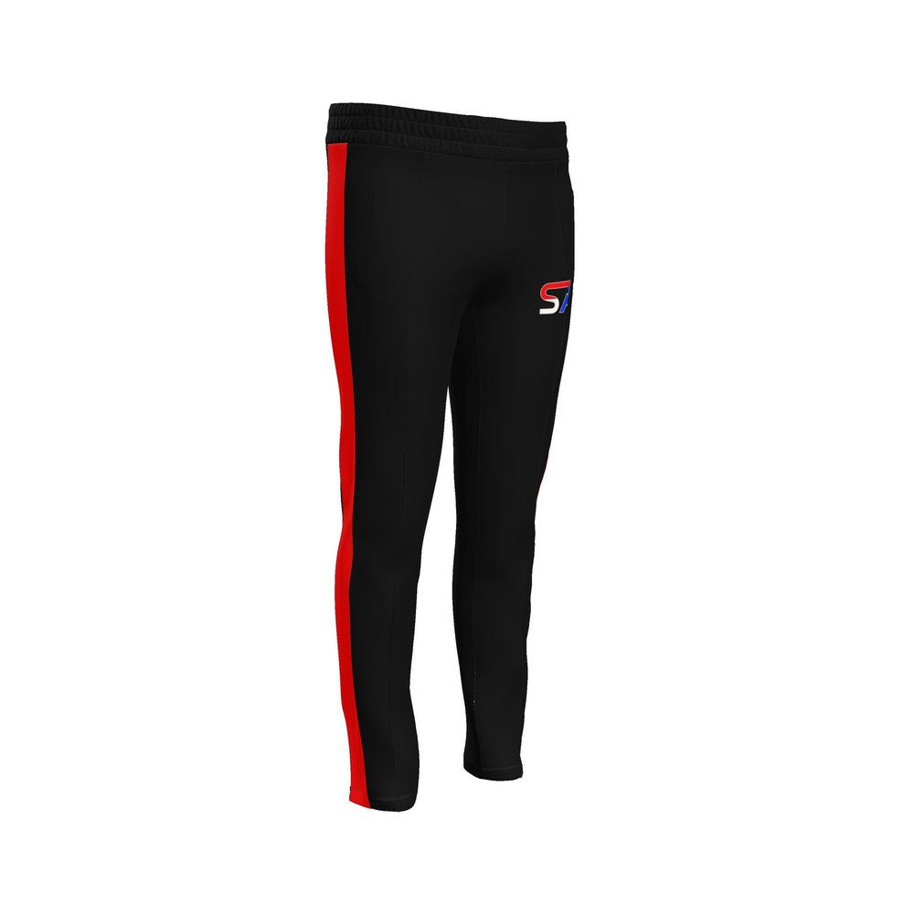 S7 Heritage Club Men’s Track Pants | Black & Red
