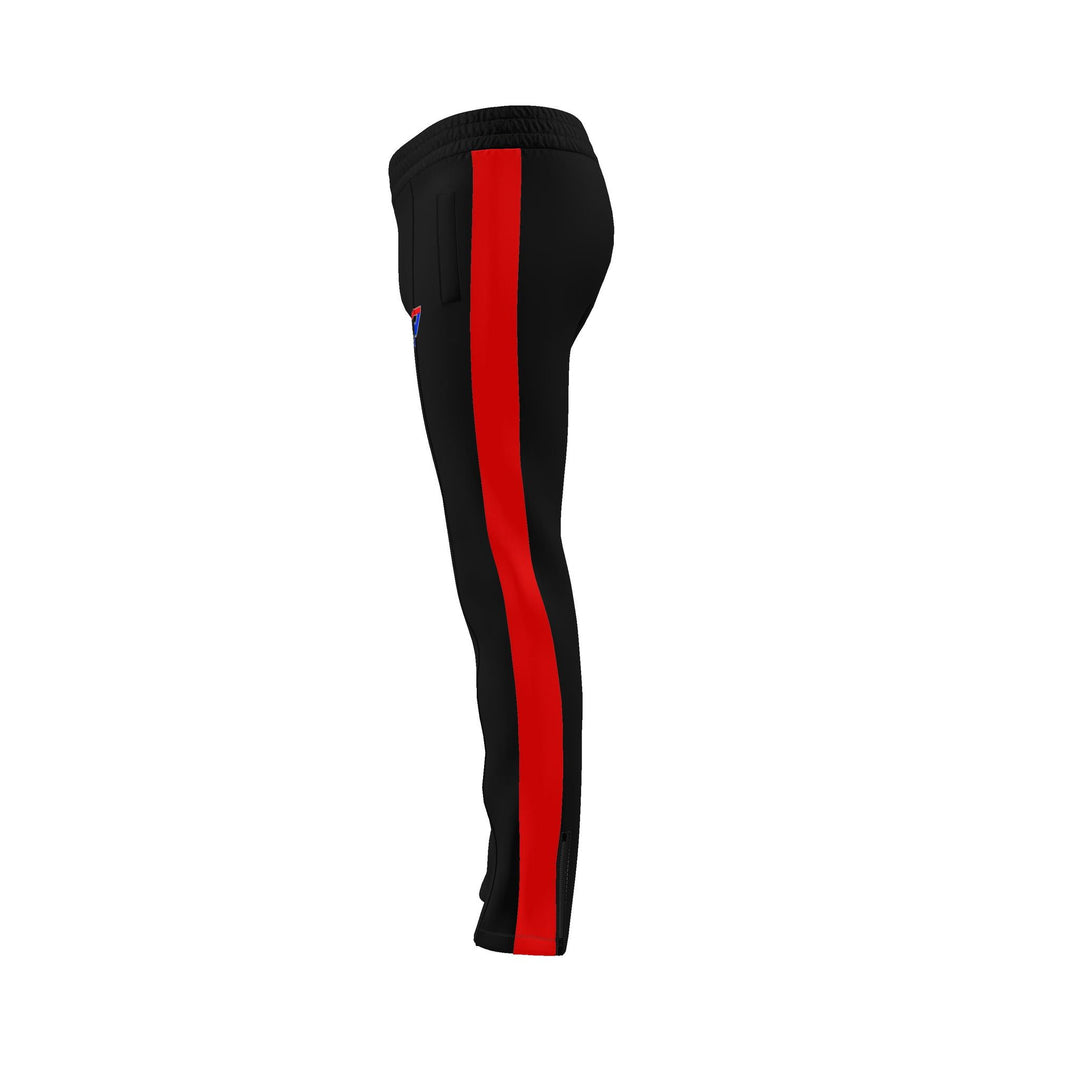 S7 Heritage Club Men’s Track Pants | Black &amp; Red
