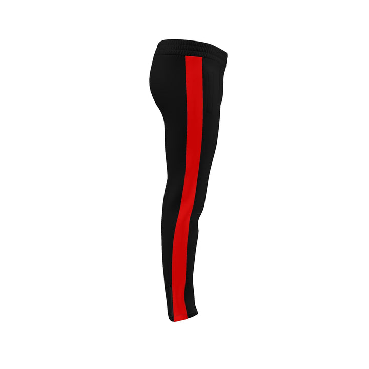 S7 Heritage Club Men’s Track Pants | Black &amp; Red