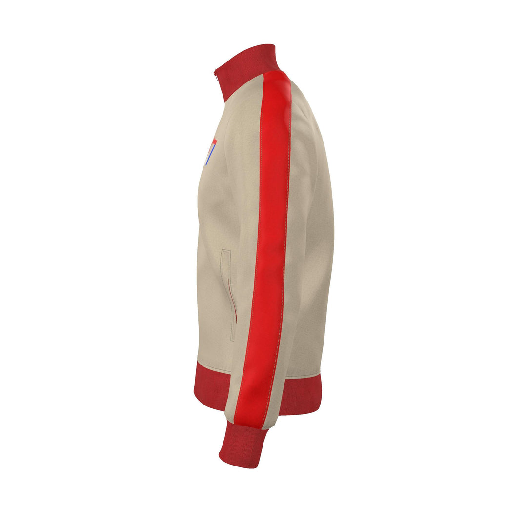 S7 Heritage Club | Men’s Beige &amp; Red Track Jacket