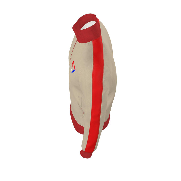 S7 Heritage Club | Men’s Beige &amp; Red Track Jacket