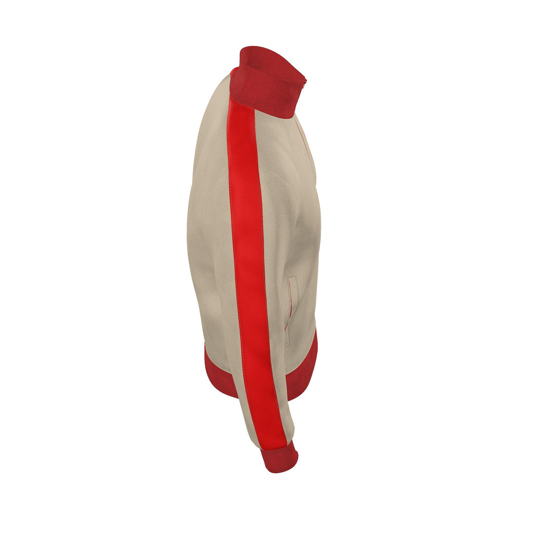 S7 Heritage Club | Men’s Beige &amp; Red Track Jacket