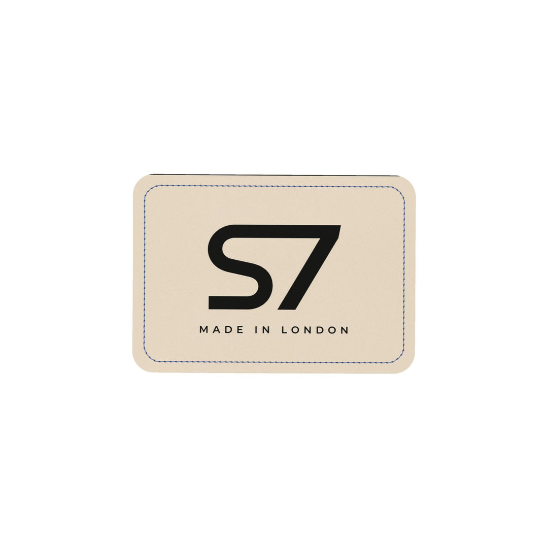 S7 Heritage | Beige Diamond Monogram Leather Messenger Bag