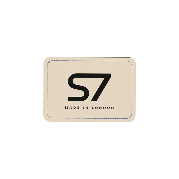 S7 Heritage | Beige Diamond Monogram Leather Messenger Bag