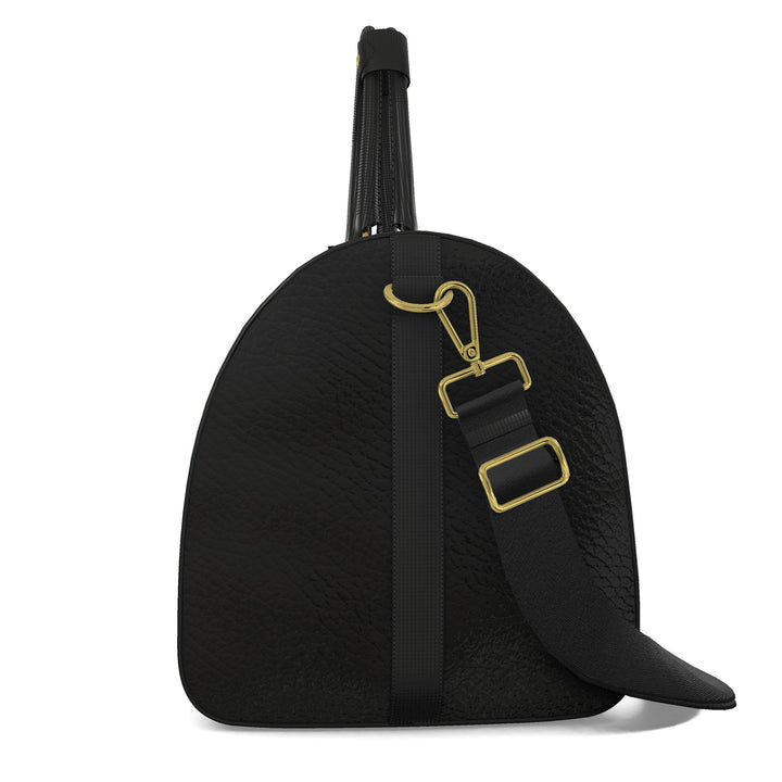 S7 Chromatic Royale leather duffel with multicolor diamond lattice, black S7 monograms, black handles, and gold-tone hardware.