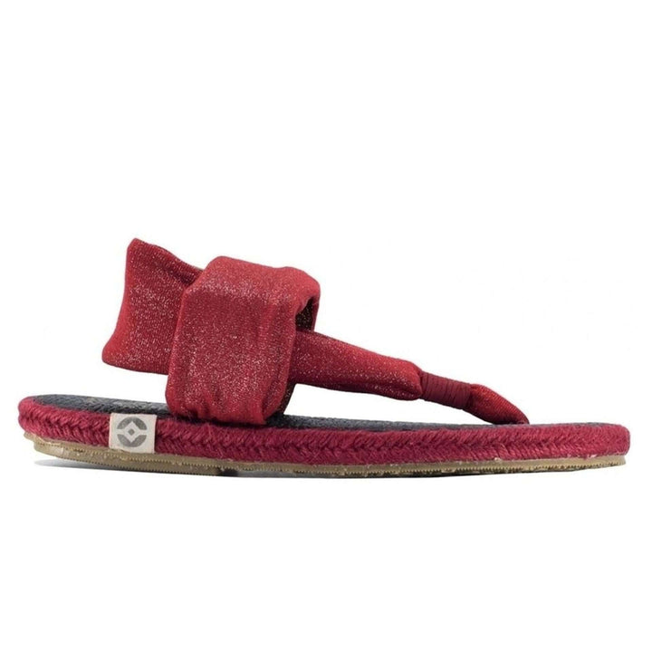 Nalho women's red fabric flip flop Sandals