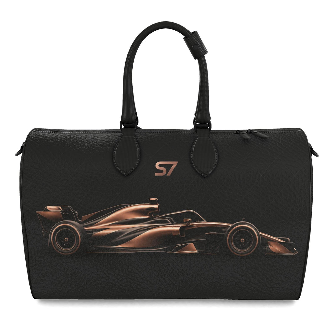 S7 Apex Rose-Gold Racing Leather Duffle Bag