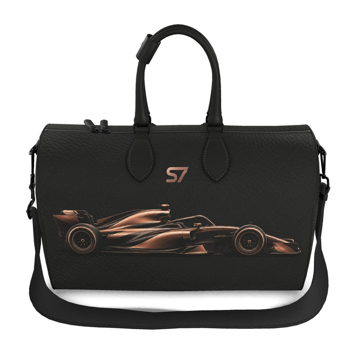 S7 Apex Rose-Gold Racing Leather Duffle Bag