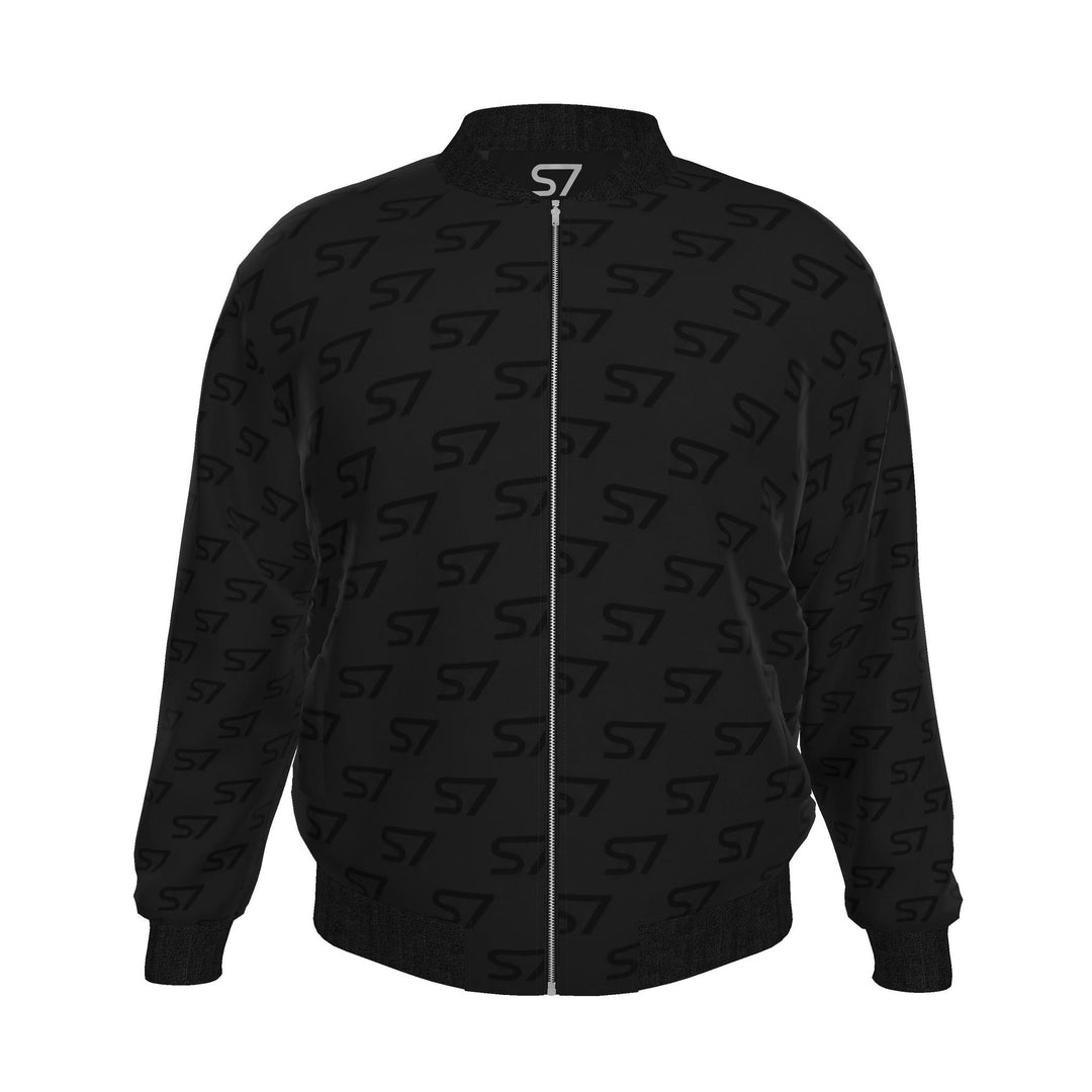S7 Phantom Signature Men’s Black Monogram Bomber Jacket