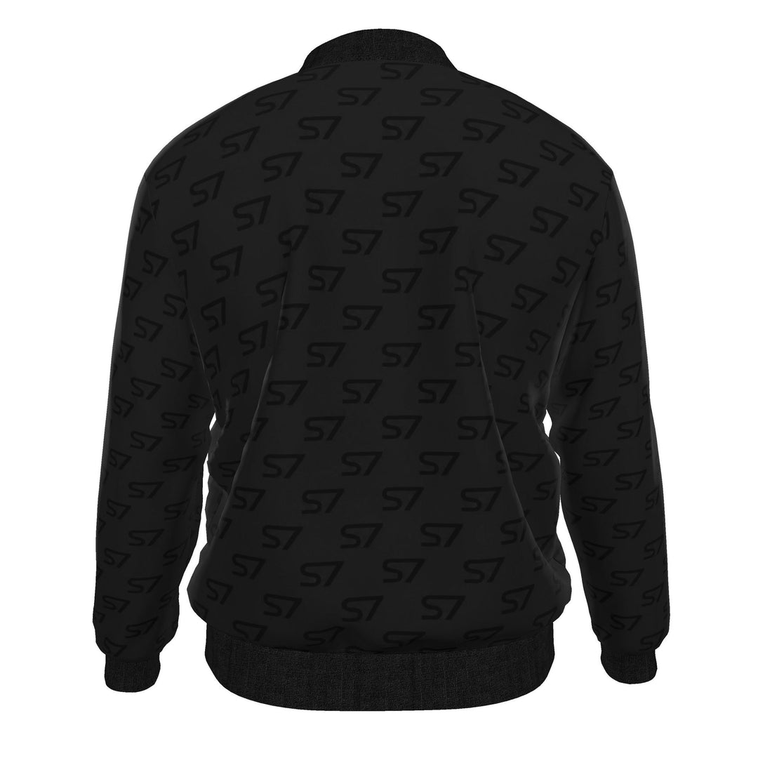 S7 Phantom Signature Men’s Black Monogram Bomber Jacket