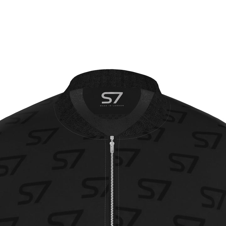 S7 Phantom Signature Men’s Black Monogram Bomber Jacket
