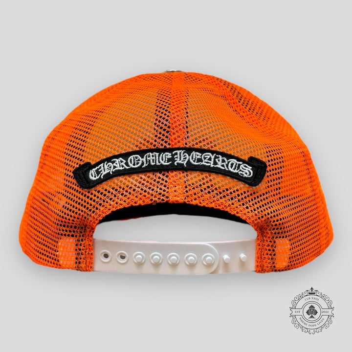 Chrome Hearts Miami Exclusive Trucker Hat in Orange
