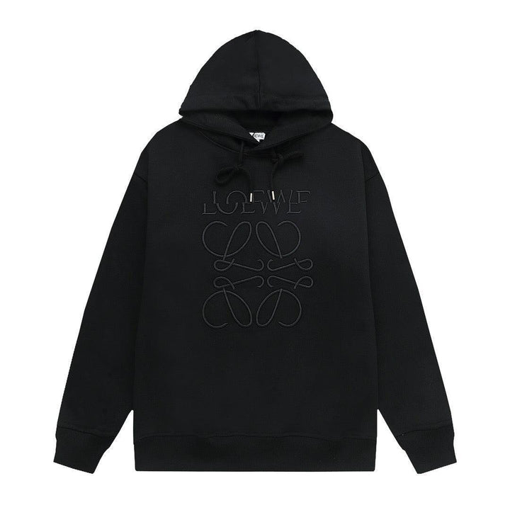 Loewe Relaxed fit hoodie in cotton Black
