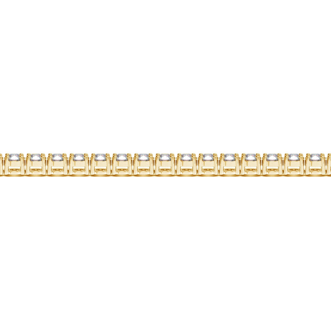 Lab Grown Round Diamond Tennis Bracelet in 14k Yellow Gold (10 cctw F/G  VS2/SI1)