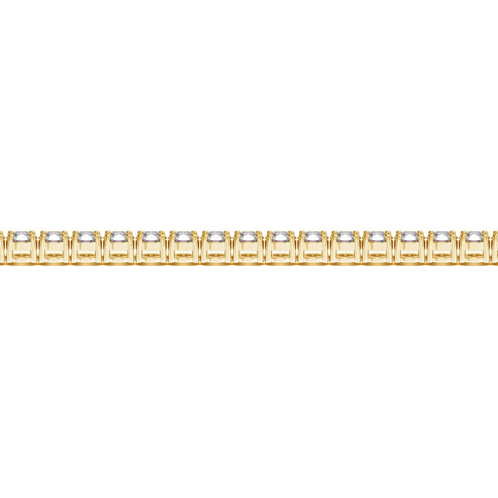 Lab Grown Round Diamond Tennis Bracelet in 14k Yellow Gold (10 cctw F/G  VS2/SI1)