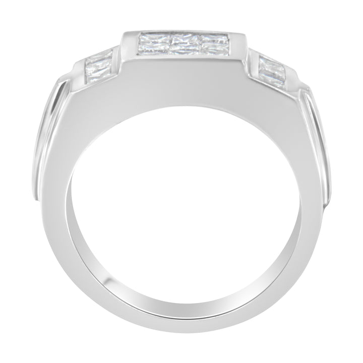 Men's 14K White Gold Diamond Cluster Ring (2 cttw, G-H Color, SI1-SI2 Clarity)