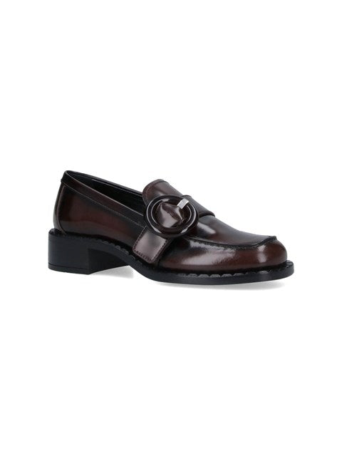 Prada Women Calf Leather Loafers