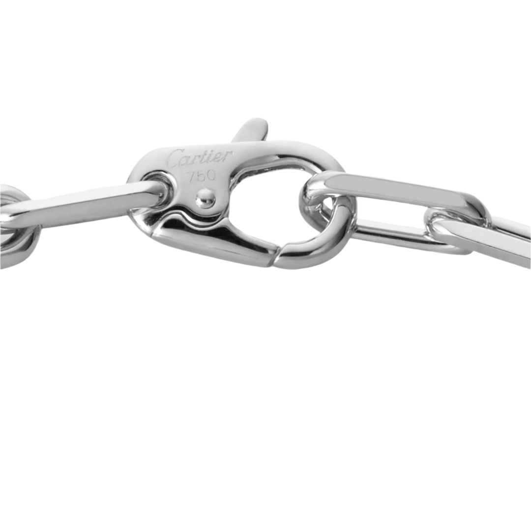 Cartier Santos de Cartier Bracelet, Chain, Medium Model, White Gold