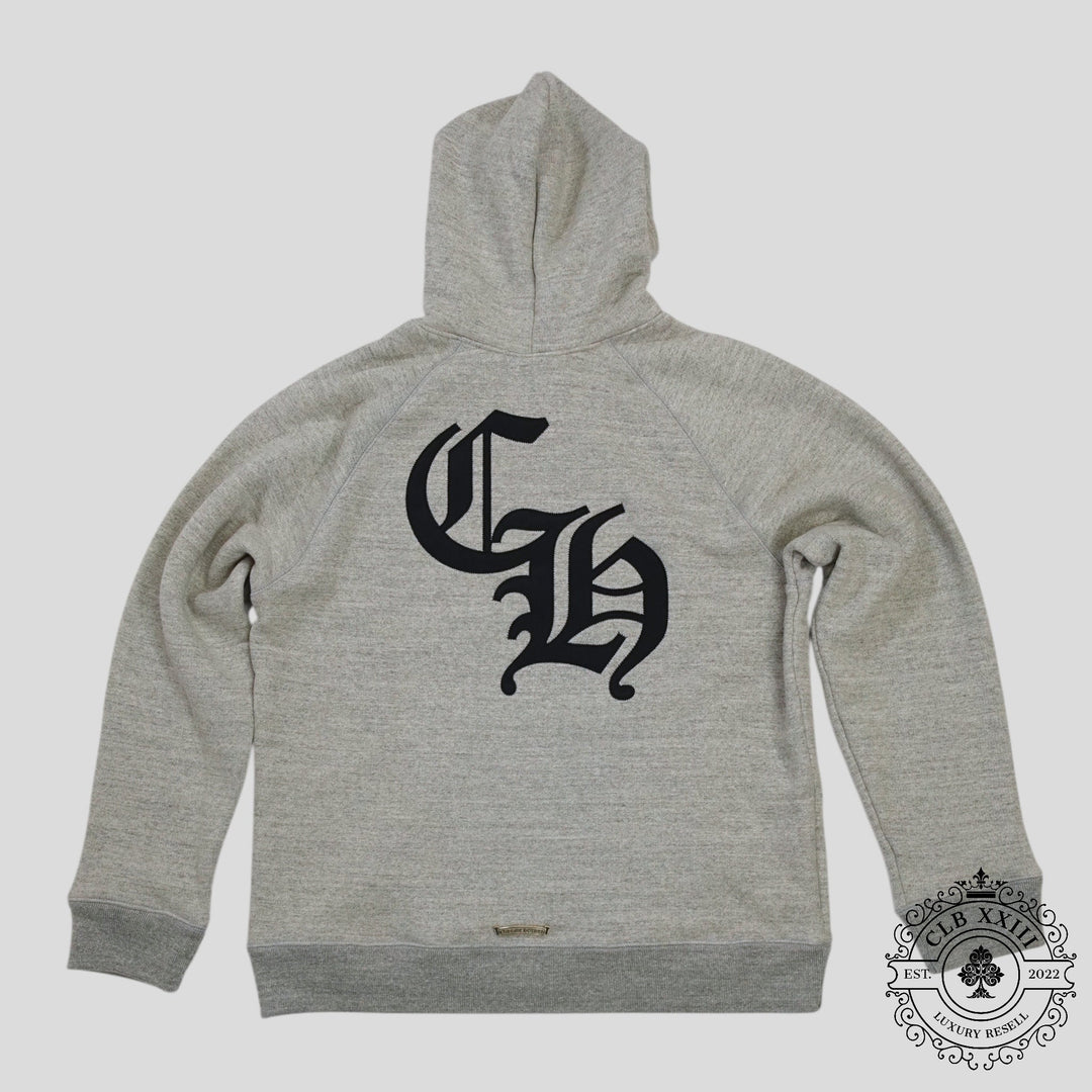 Chrome Hearts Cemetery Cross Seven-11 Hoodie in Grey