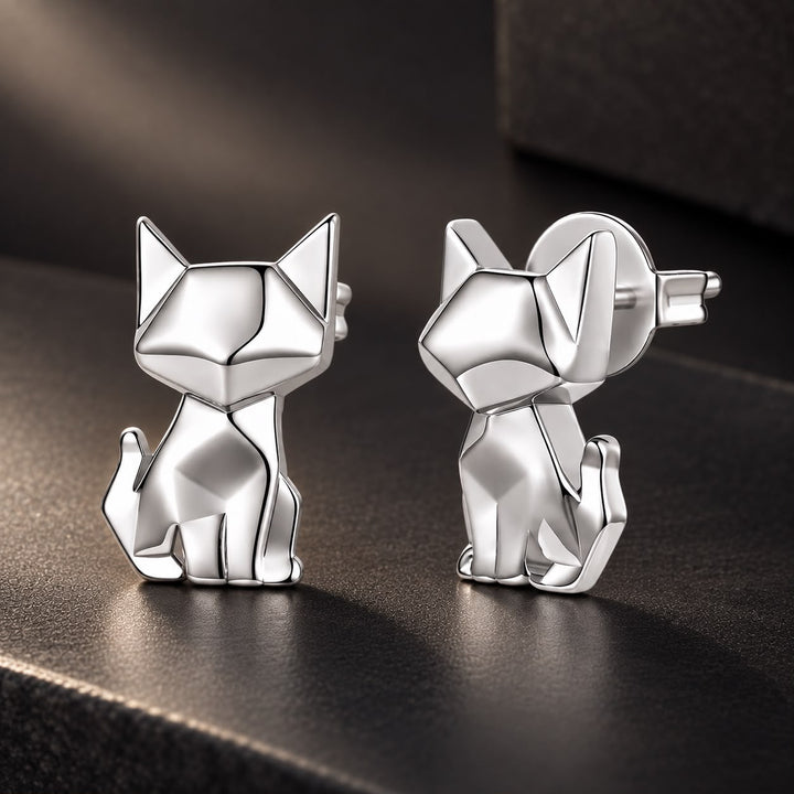925 Sterling Silver White Gold Plated 1.2 x 0.7 cm Earrings for Women
