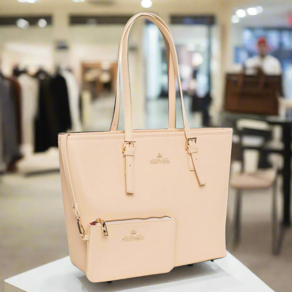 Egon Von Furstenberg brown synthetic Handbags