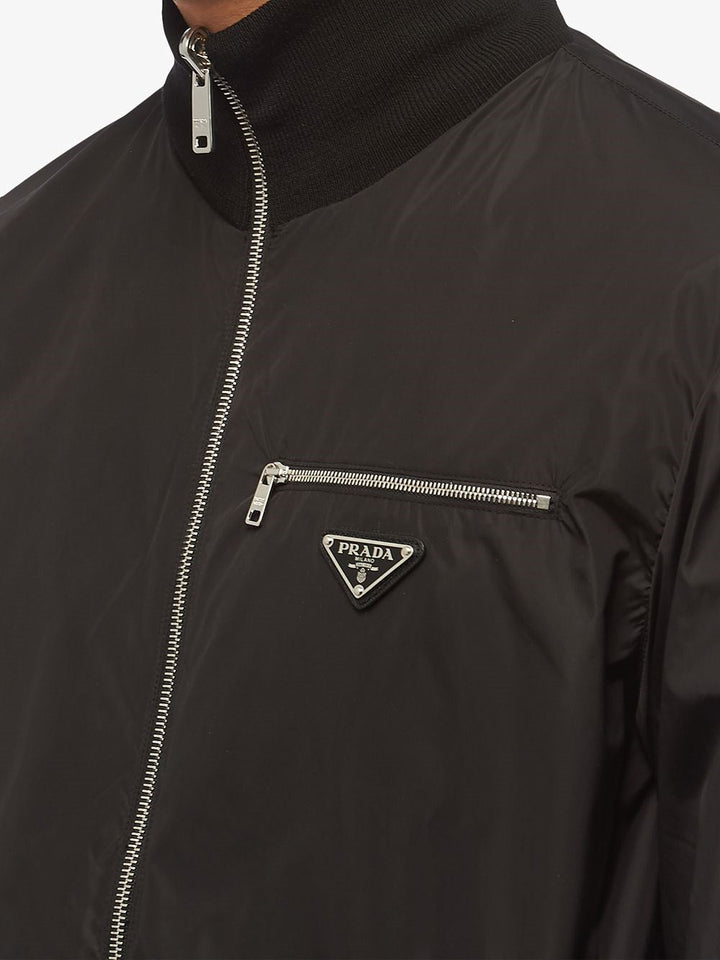 Prada Men Reversible Wool And Nylon Jacket