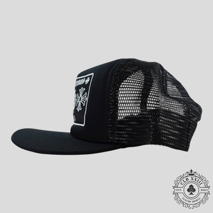 Chrome Hearts Las Vegas CH Patch Trucker Hat in Black