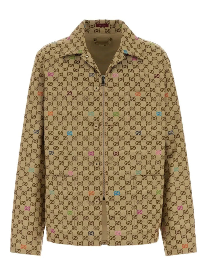 Gucci Men `Gg Canvas` Jacket