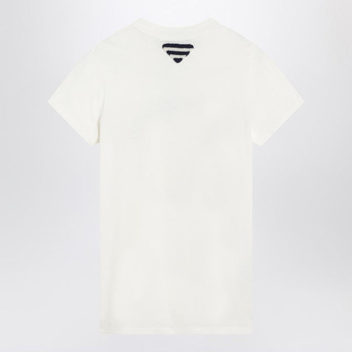 Prada White T-Shirt With Logo Print Women